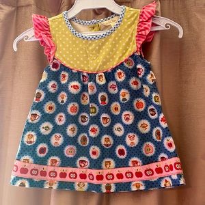 Matilda Jane shirt with apples